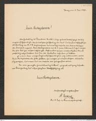 k.k. naturhistorisches Hofmuseum, Intendanzakten 1885-1896 (Hauer), Aktenzahl Z.179.d/1890, Seite 1